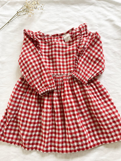 H&M plaid ruffle dress (6 months)