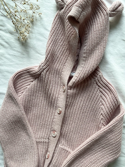 Jamie Kay - Bear Cardigan - Old Rose (2T)