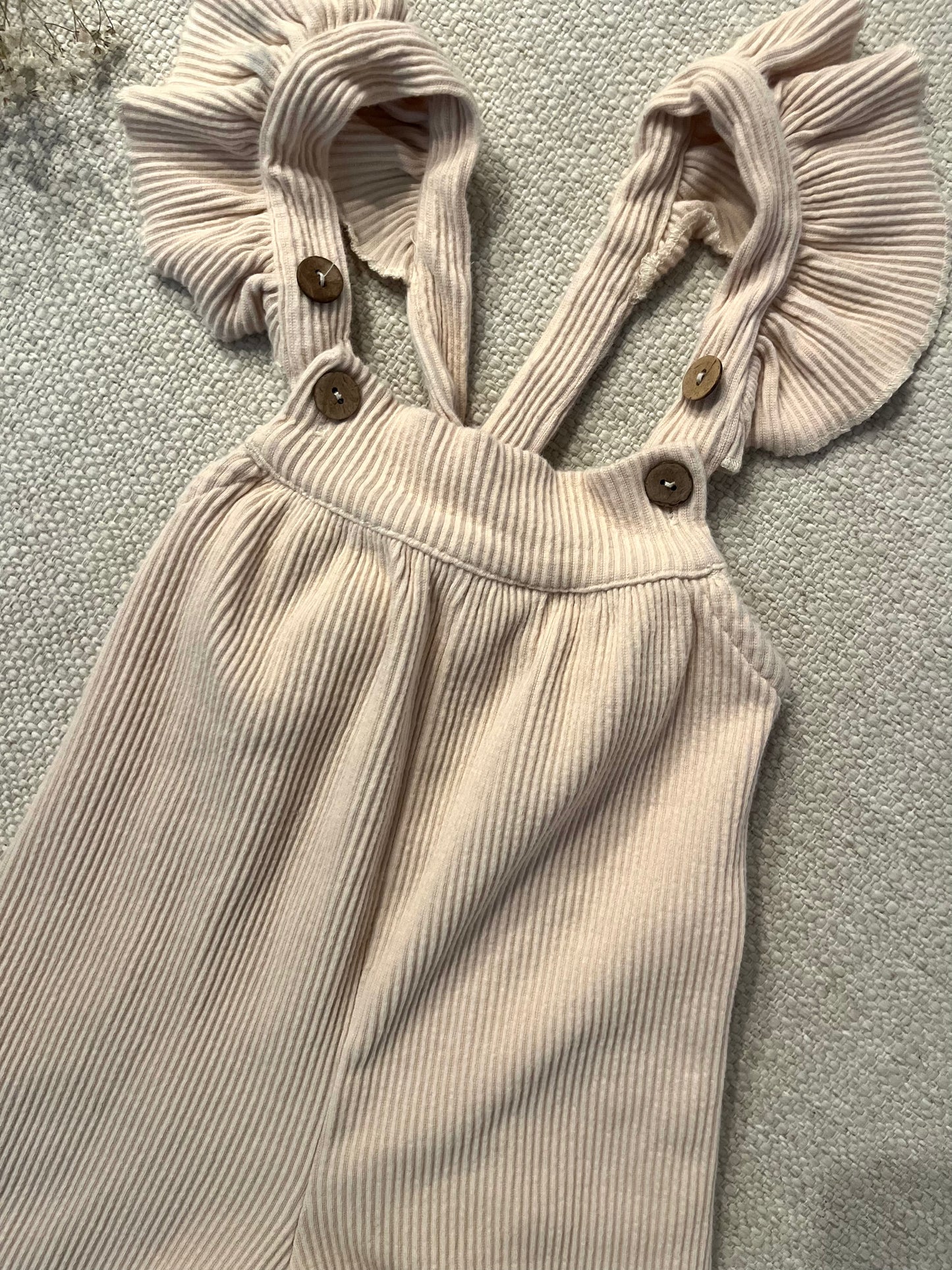 Bow collective ribbed overalls (1Y)