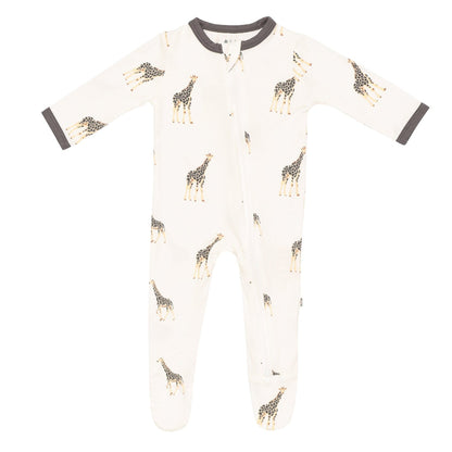 Kyte zippered footie in giraffe (3/6)