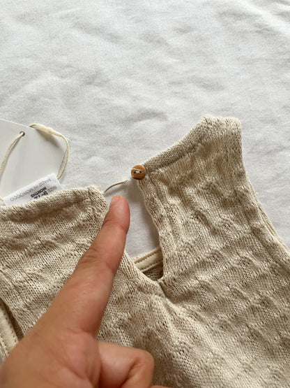 Zara knit muslin dress