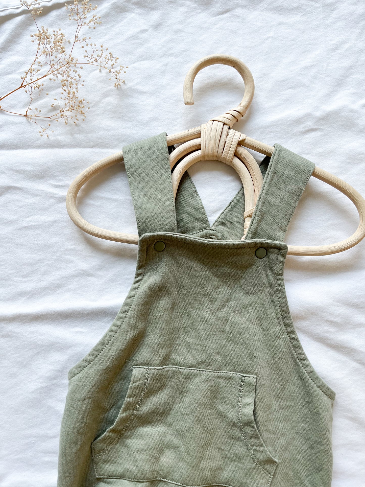 H&M cotton green overalls (18 months)