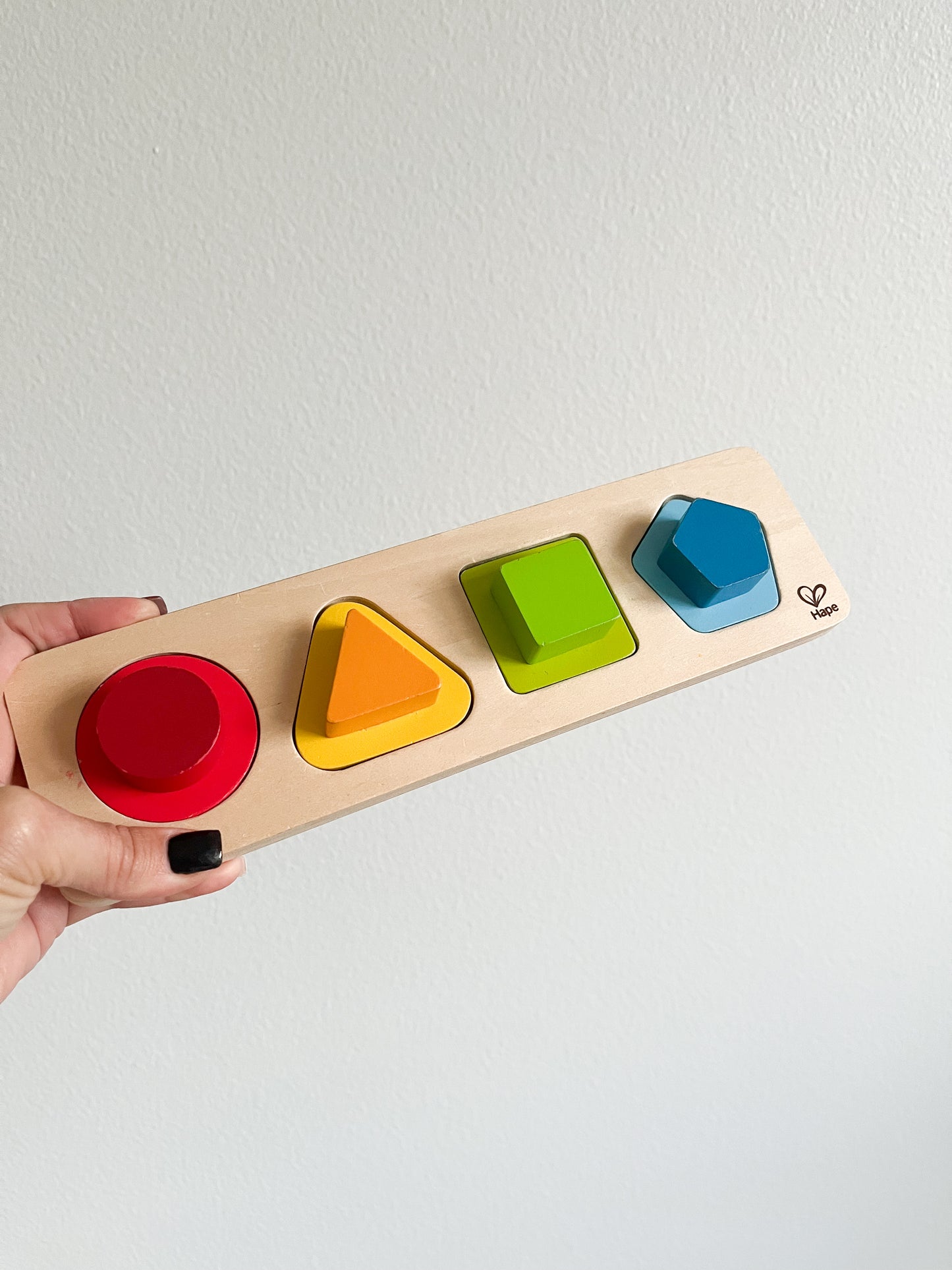 Hape first shapes wooden puzzle