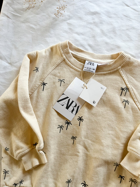 Zara palm trees sweatshirt (12/18)