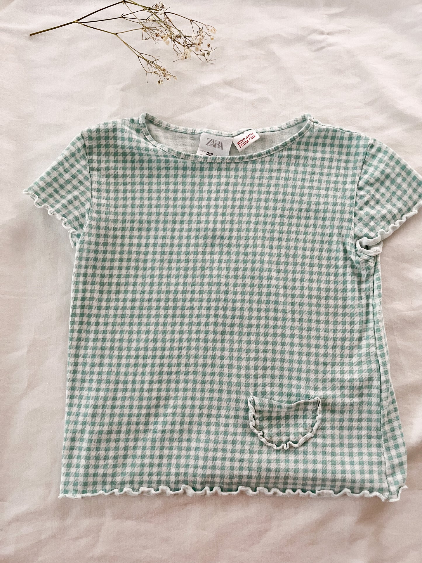 Zara gingham top (4/5T)