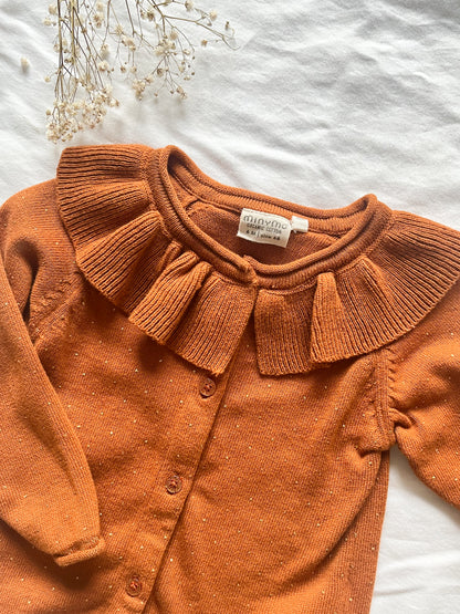 MINYMO- GLAZED GINGER KNIT CARDIGAN (6 months)