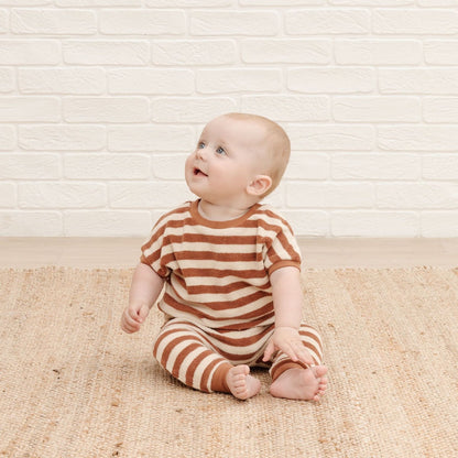 Quincy Mae Terry cloth striped set (3/6)