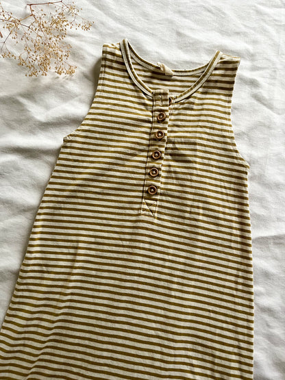 Quincy Mae striped jumpsuit (2/3T)