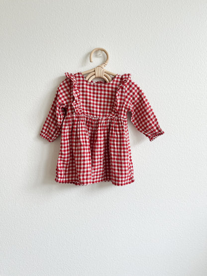 H&M plaid ruffle dress (6 months)