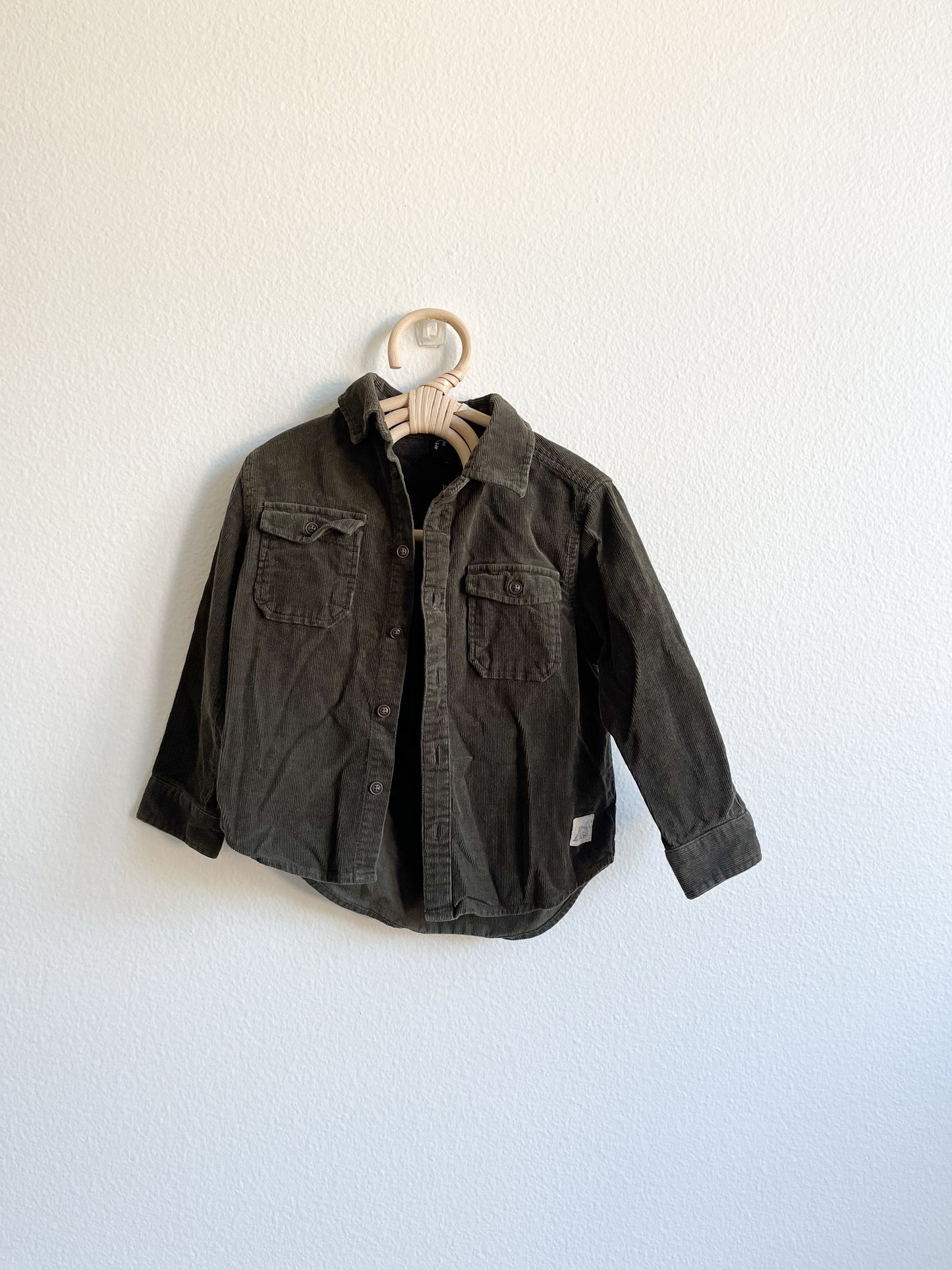 Art class corduroy button up (3T