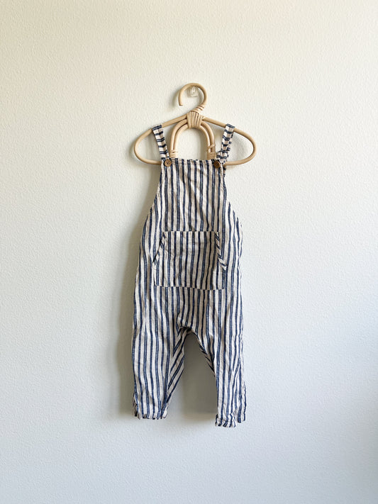 Zara striped overalls