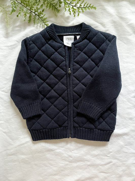 Zara quilted knitwear sweater (6/9)