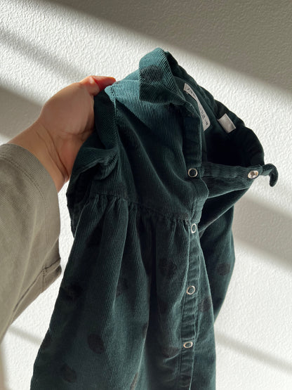 Zara green corduroy dress (12/18)