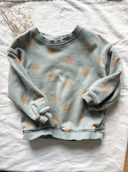 Zara polka dot sweatshirt (3/4T)