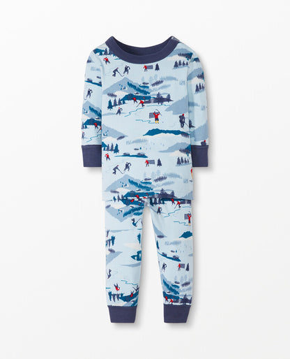 Hanna mountain print long John pajamas (18/24)