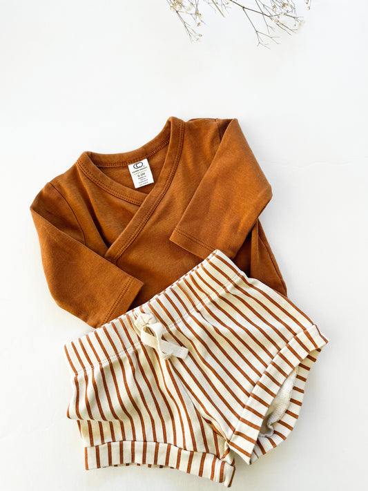 Colored organics kimono and shorts (0/3)