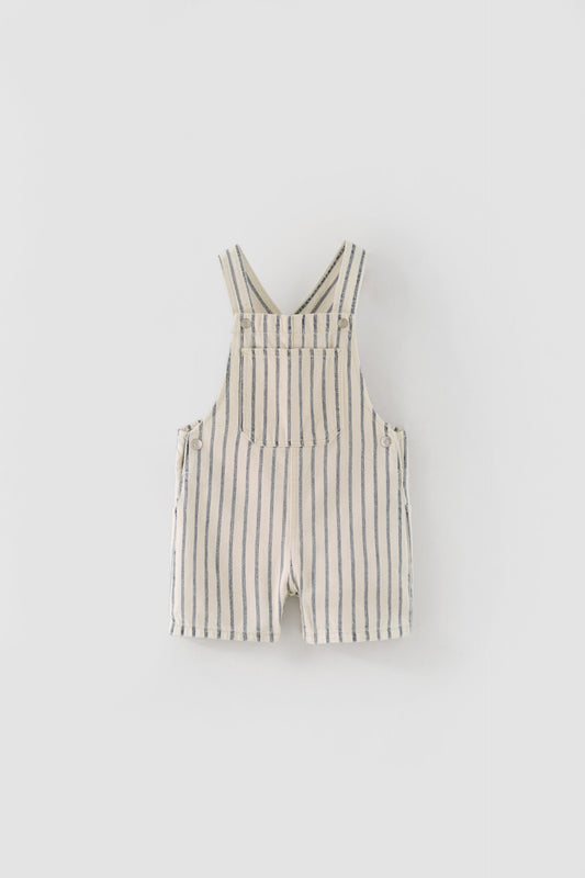 Zara yellow striped overalls (18/24)