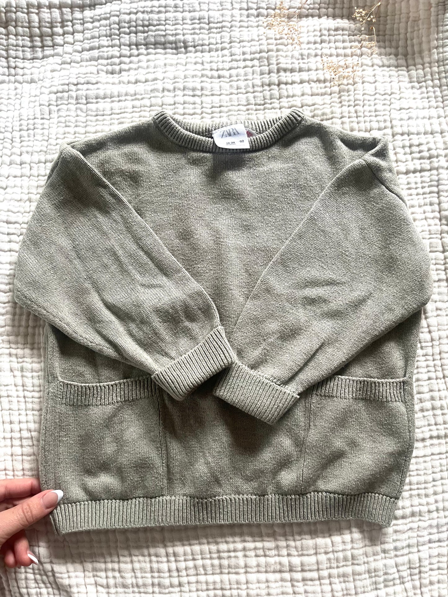 Zara knit sweater with pockets (18/24)