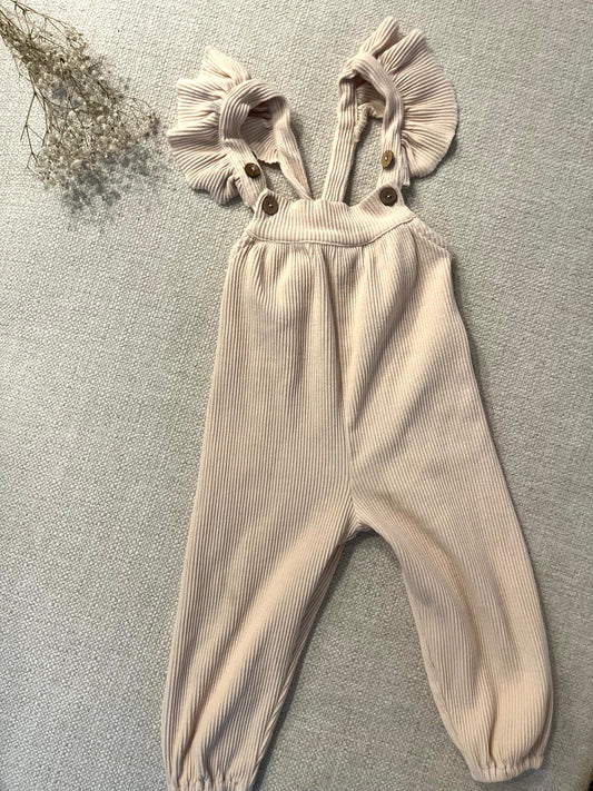 Bow collective ribbed overalls (1Y)