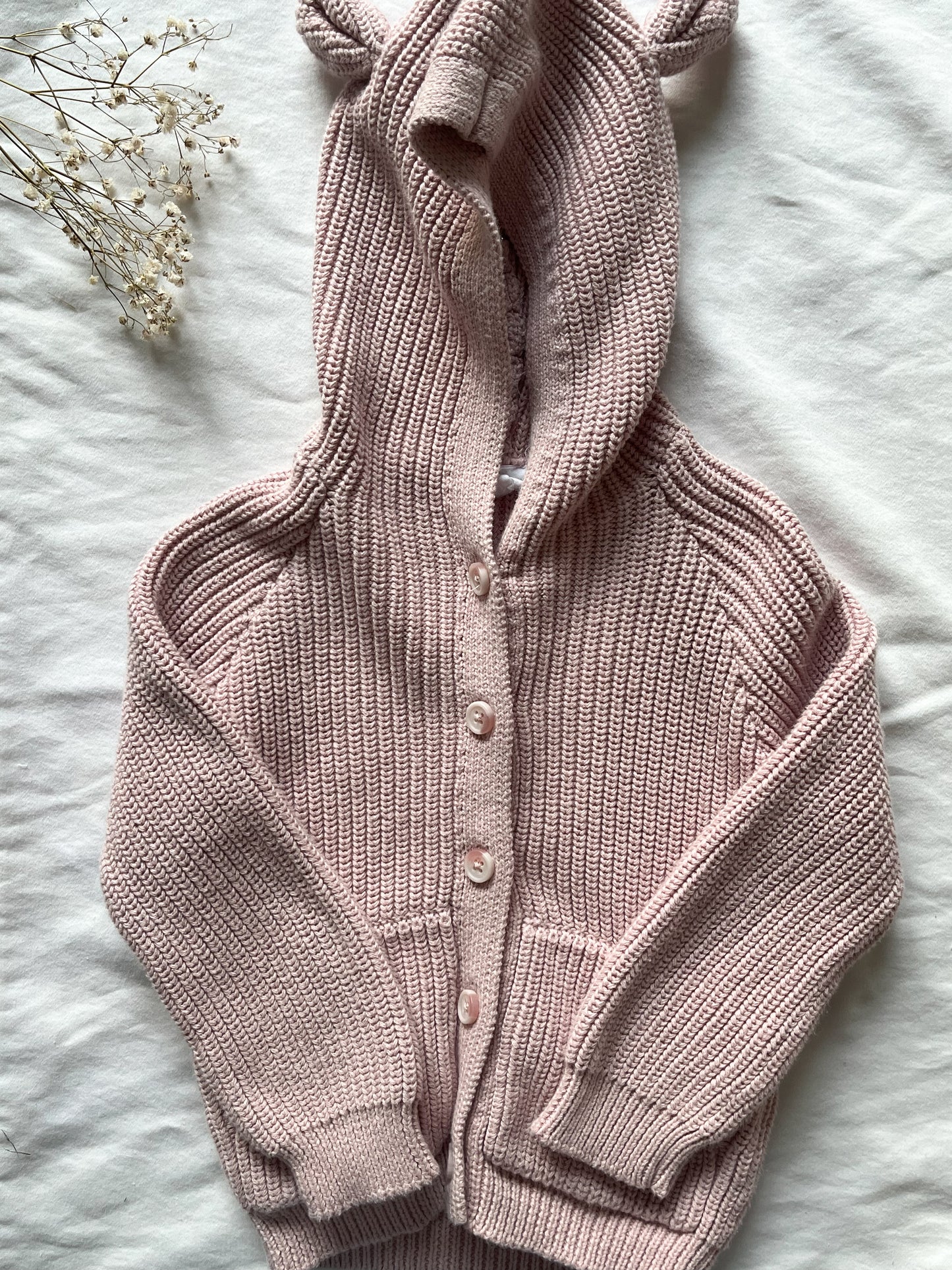 Jamie Kay - Bear Cardigan - Old Rose (2T)
